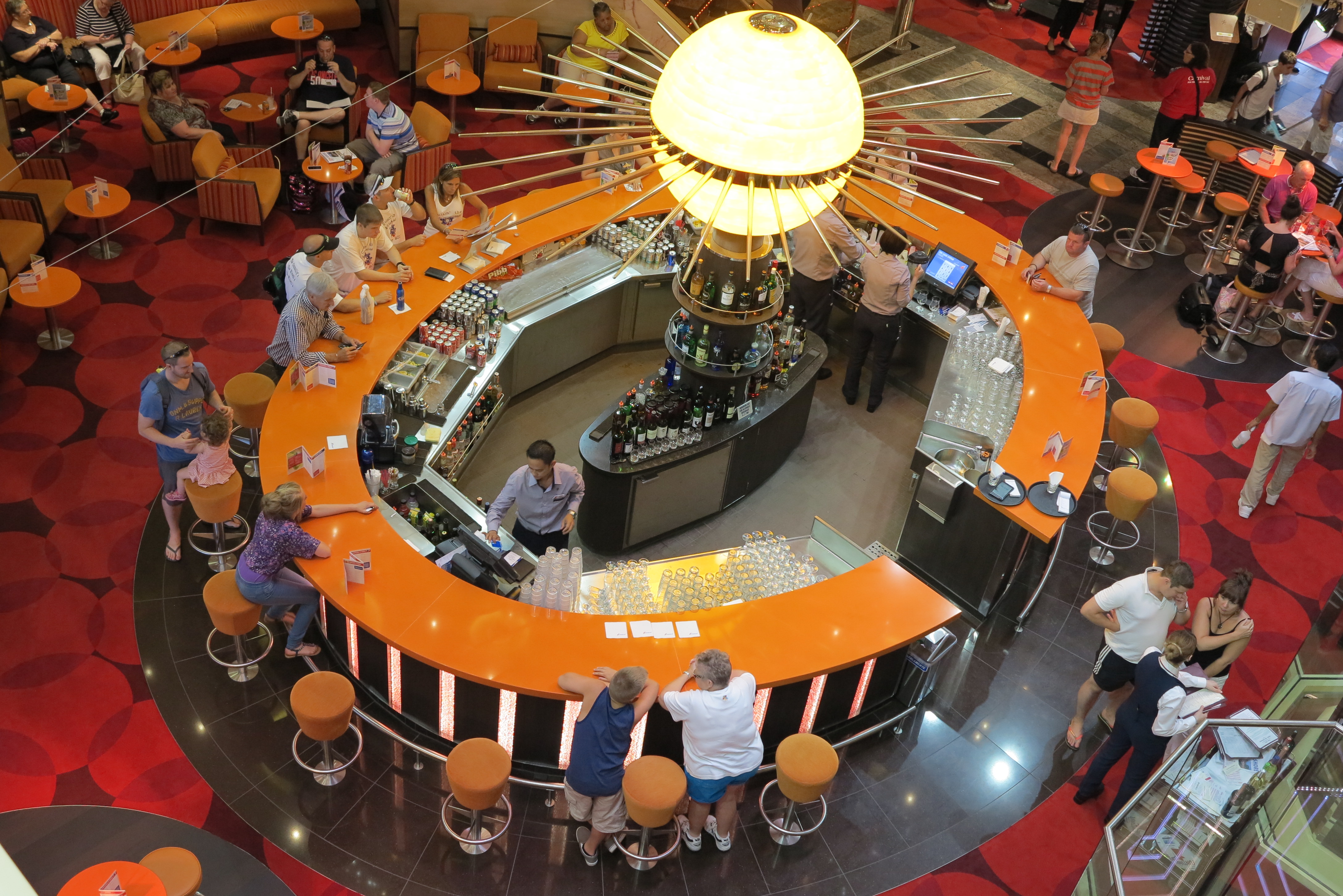 At the centre of things: The atrium bar
