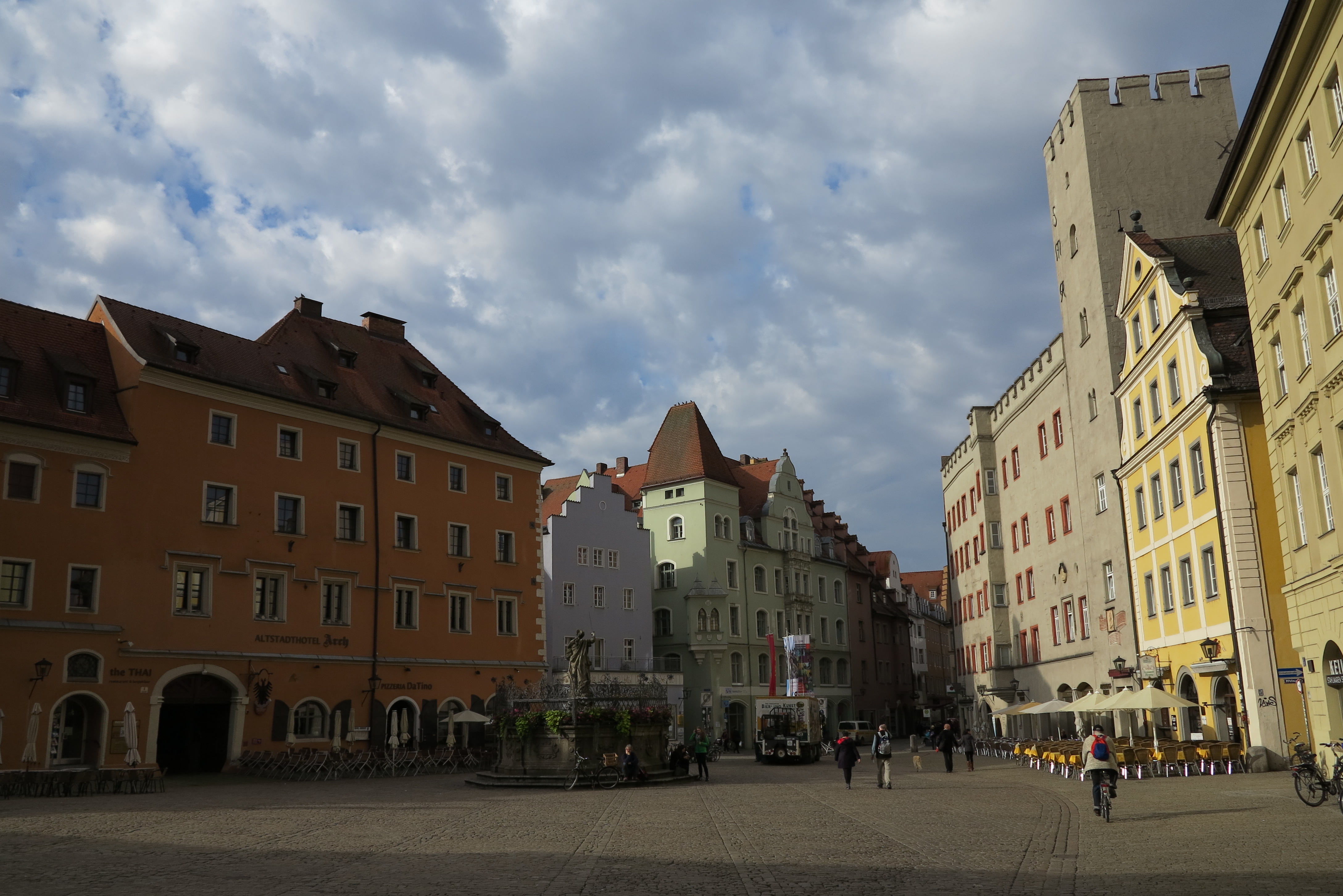 Spared: Regensburg retains much of its old charm because the allies didn't bomb the town after the German army moved out