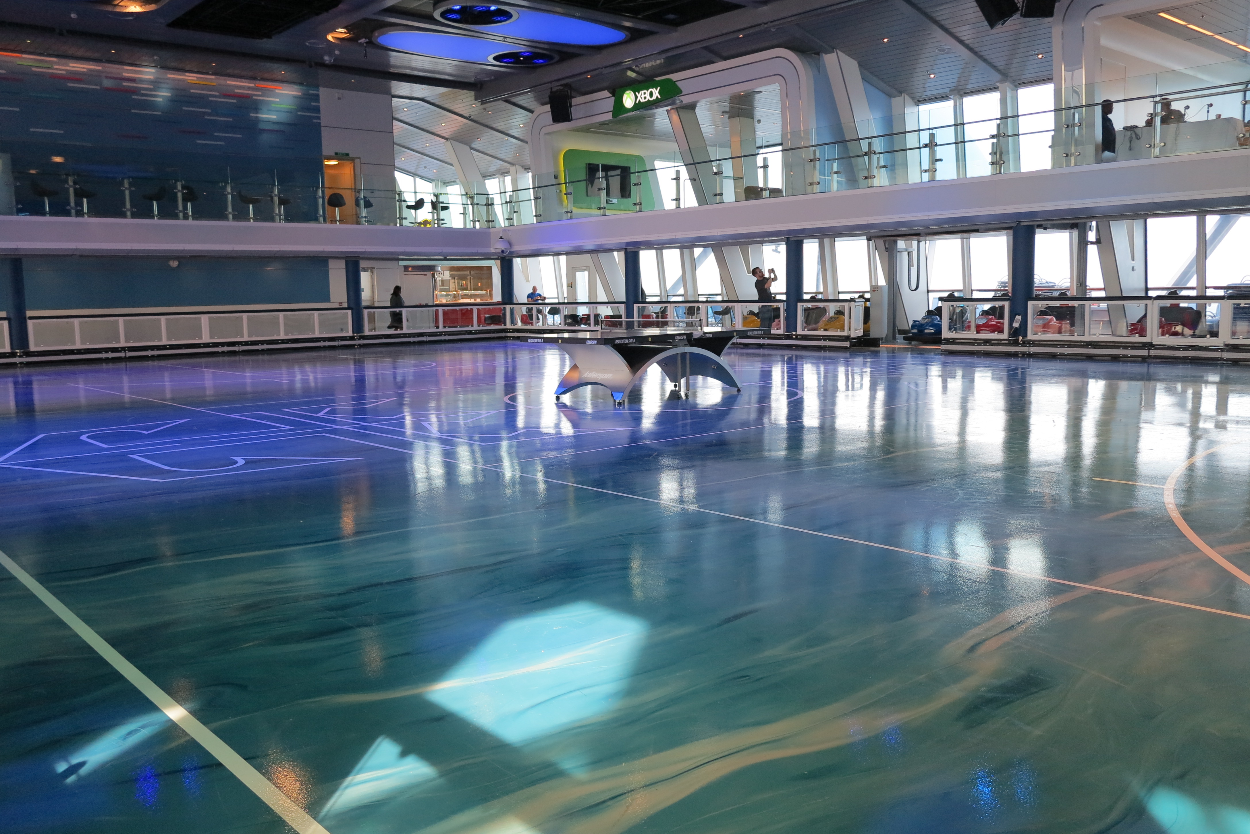 Bumper attractions: SeaPlex's dodgem cars rink can be used for other games, such as table tennis
