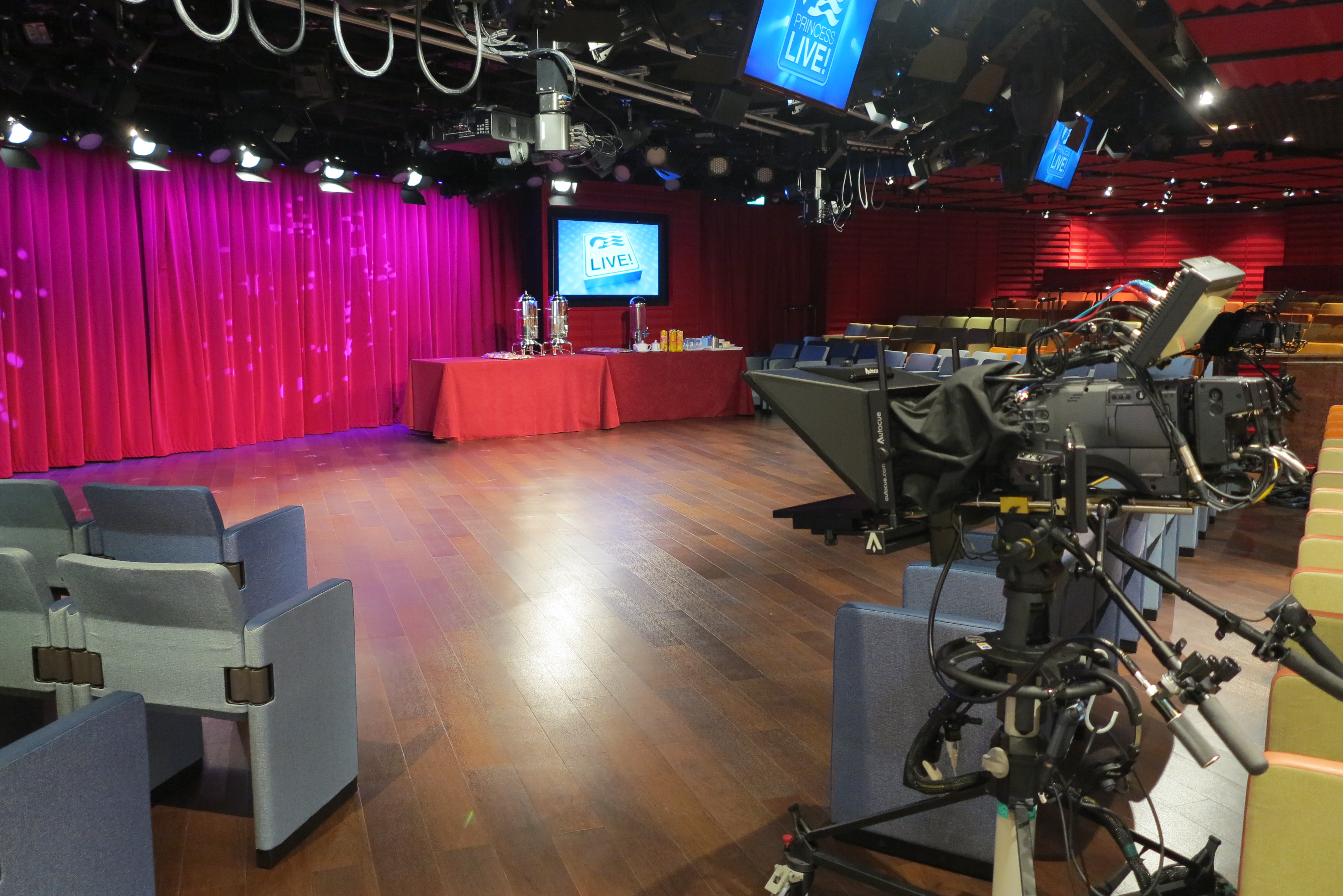 Take your cue: The Princess Live! TV studios