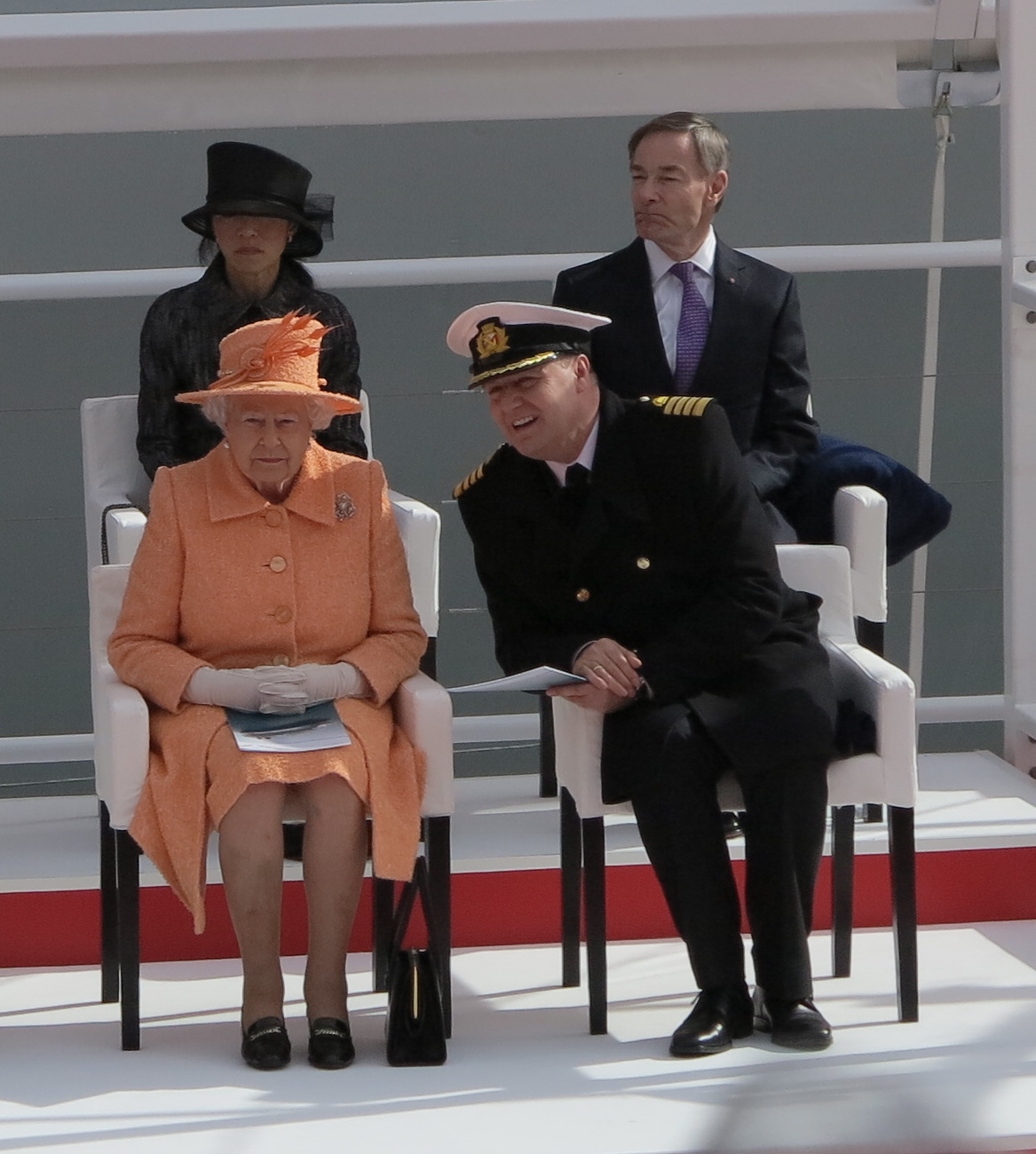 This is your captain speaking: Paul Brown chats to the Queen