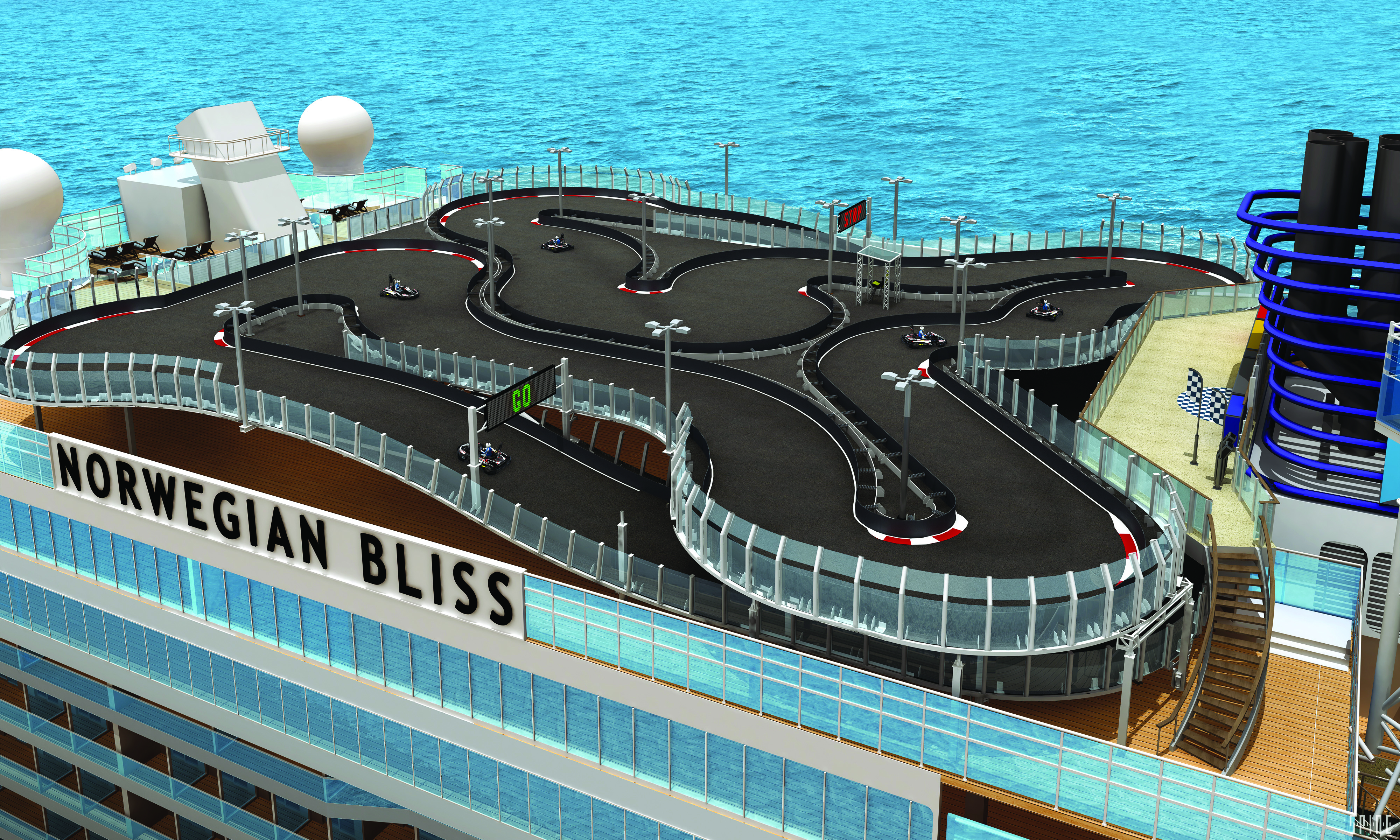 Race Track, rendering